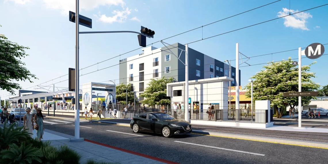 Fresh renderings for Van Nuys Boulevard light rail line Urbanize LA